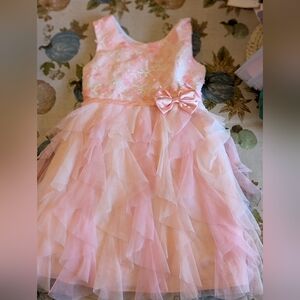 Jona Michelle Pink Ruffled Formal Dress
